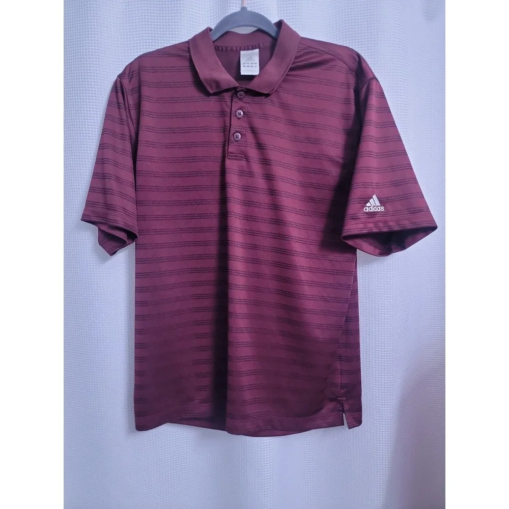2-- Adidas SS Golf Polo Shirts Mens size MEDIUM